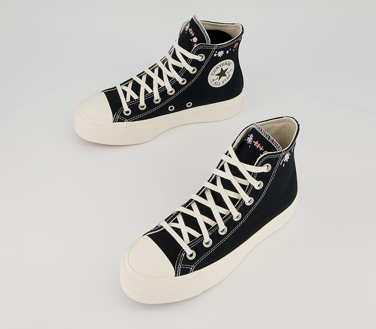 Converse All Star Lift Hi Platform Trainers Converse All Star Lift Hi Platform Trainers Black Multi Egret
