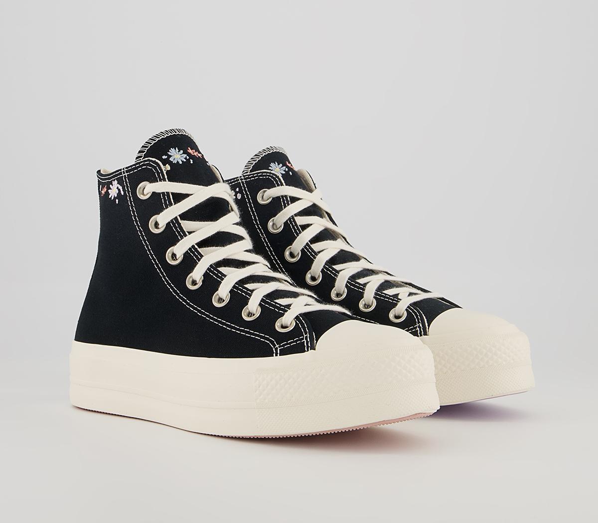 Converse All Star Lift Hi Platform Trainers Converse All Star Lift Hi Platform Trainers Black Multi Egret
