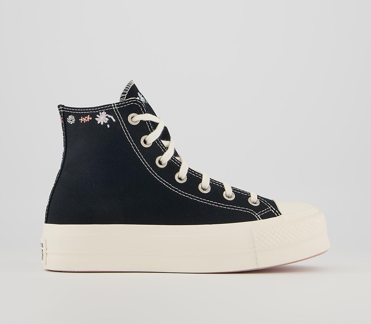 Converse All Star Lift Hi Platform Trainers Converse All Star Lift Hi Platform Trainers Black Multi Egret