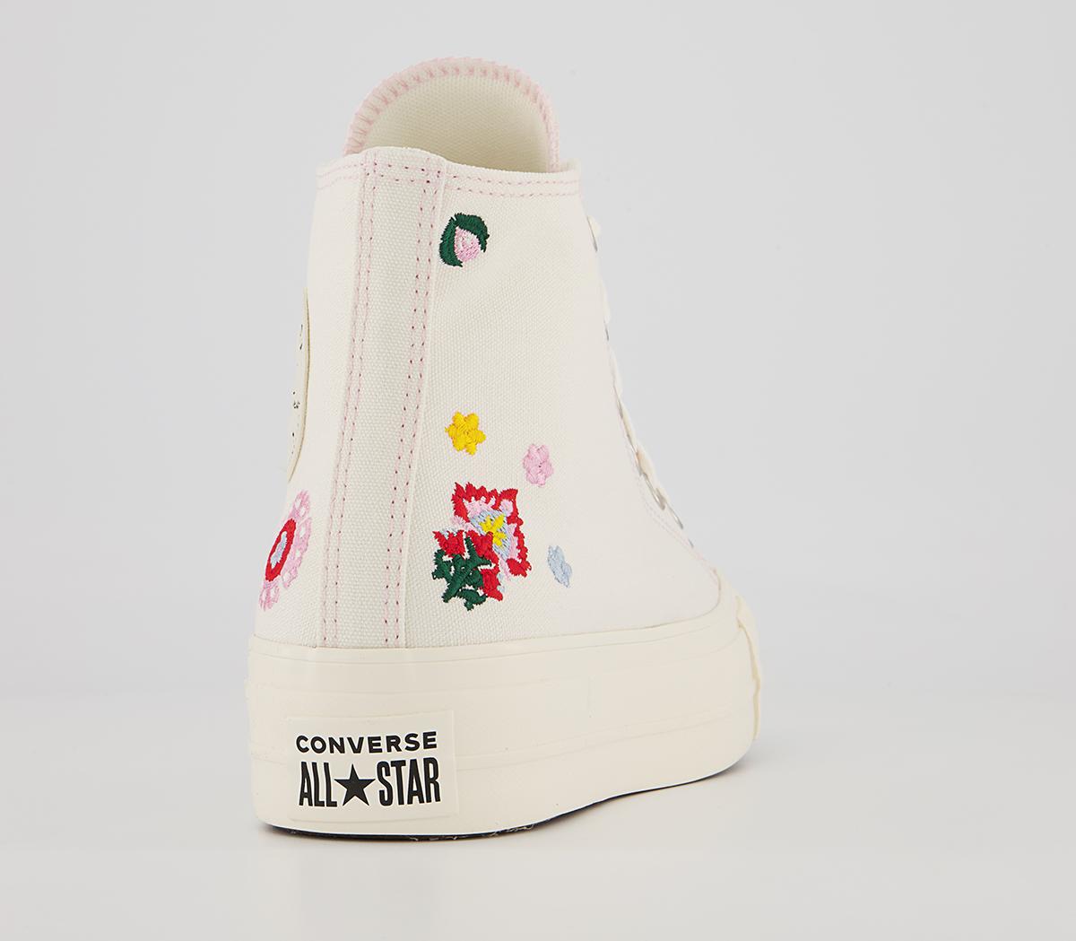 Converse All Star Lift Hi Platform Trainers Converse All Star Lift Hi Platform Trainers Egret Black Pink Foam Festival