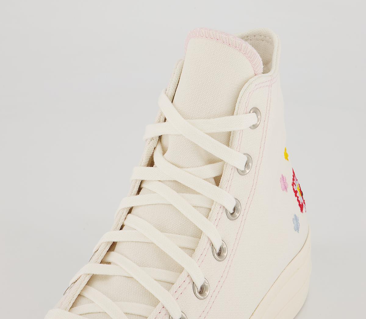 Converse All Star Lift Hi Platform Trainers Converse All Star Lift Hi Platform Trainers Egret Black Pink Foam Festival