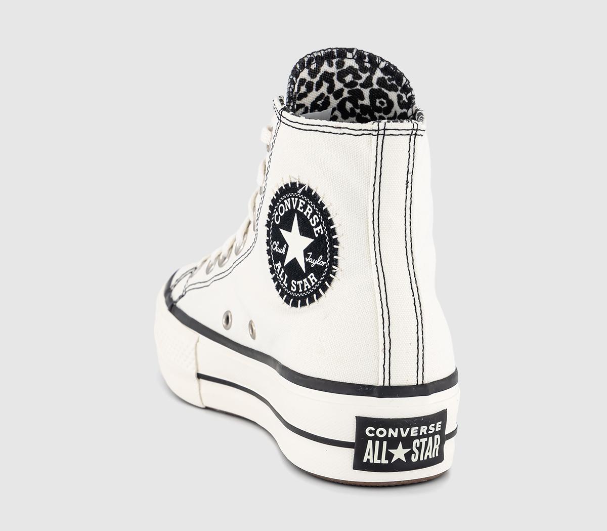 ConverseAll Star Lift Hi Platform Trainers Egret Egret Black