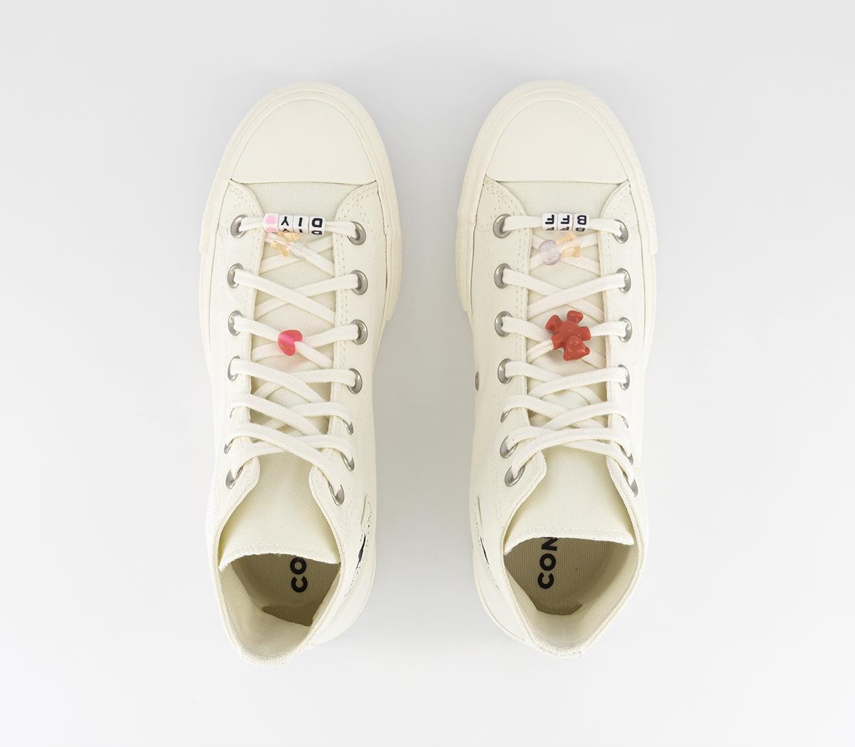 ConverseAll Star Lift Hi Platform Trainers ConverseAll Star Lift Hi Platform Trainers Bff Egret Egret Black