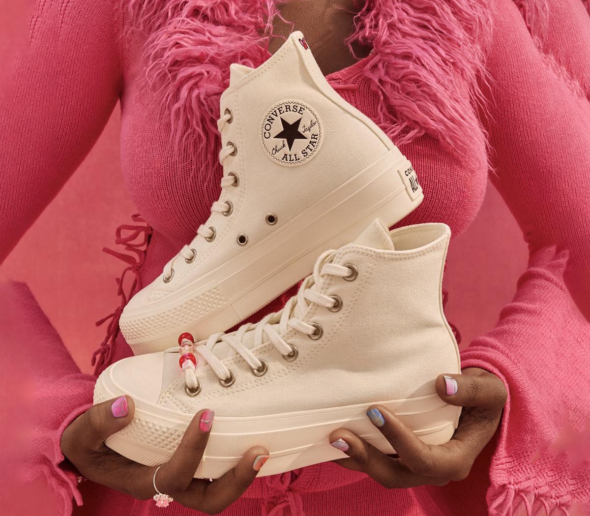 ConverseAll Star Lift Hi Platform Trainers ConverseAll Star Lift Hi Platform Trainers Bff Egret Egret Black