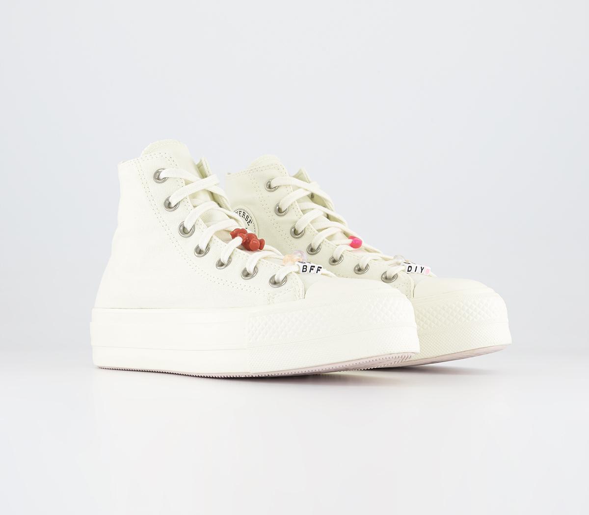 ConverseAll Star Lift Hi Platform Trainers Bff Egret Egret Black