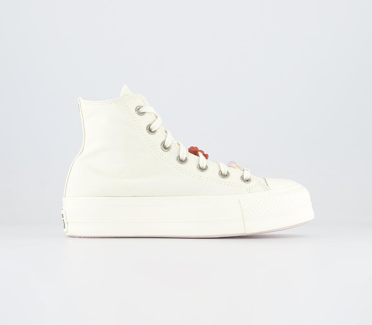 ConverseAll Star Lift Hi Platform Trainers Bff Egret Egret Black