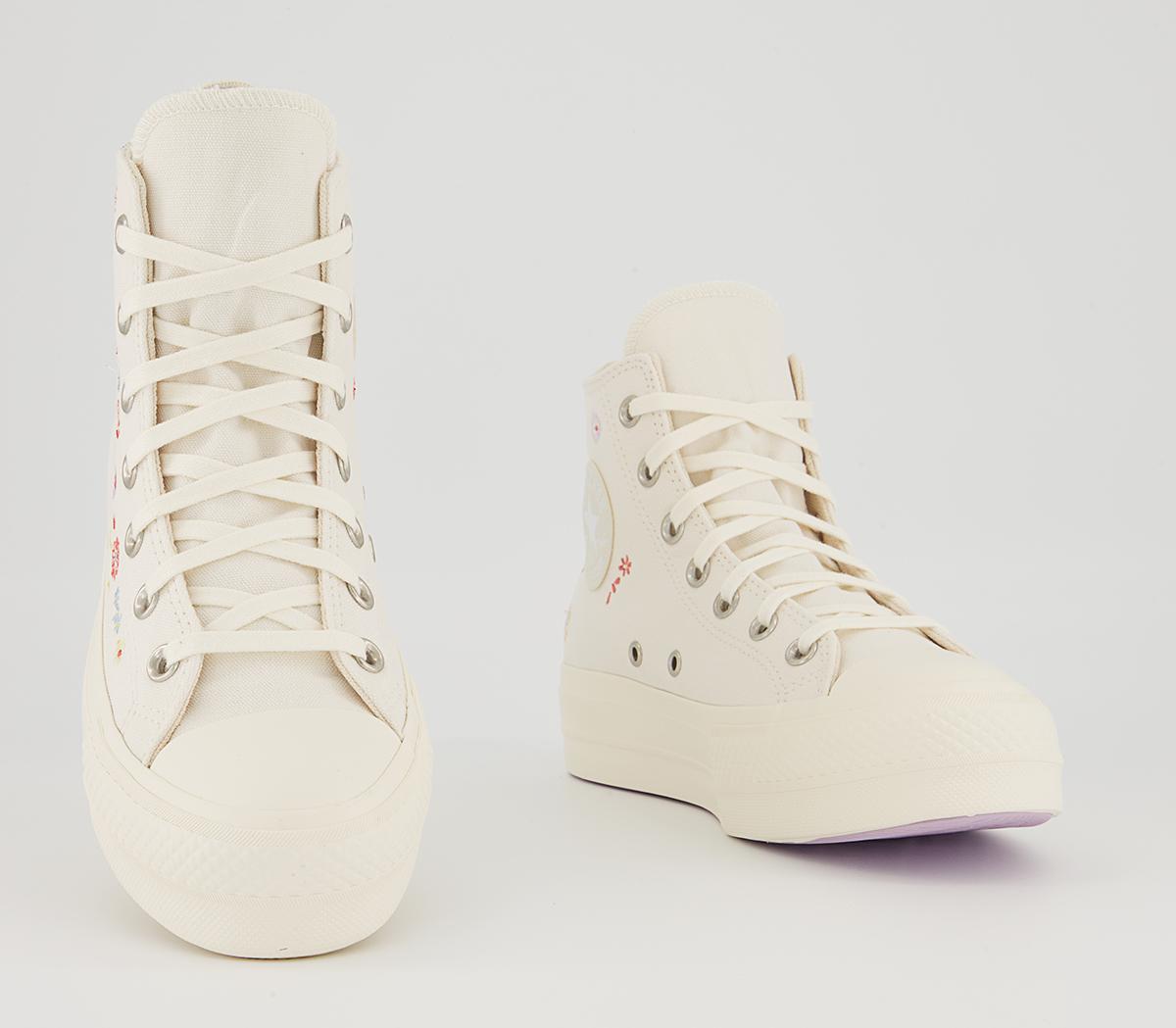 Converse All Star Lift Hi Platform Trainers Converse All Star Lift Hi Platform Trainers Egret Multi Egret