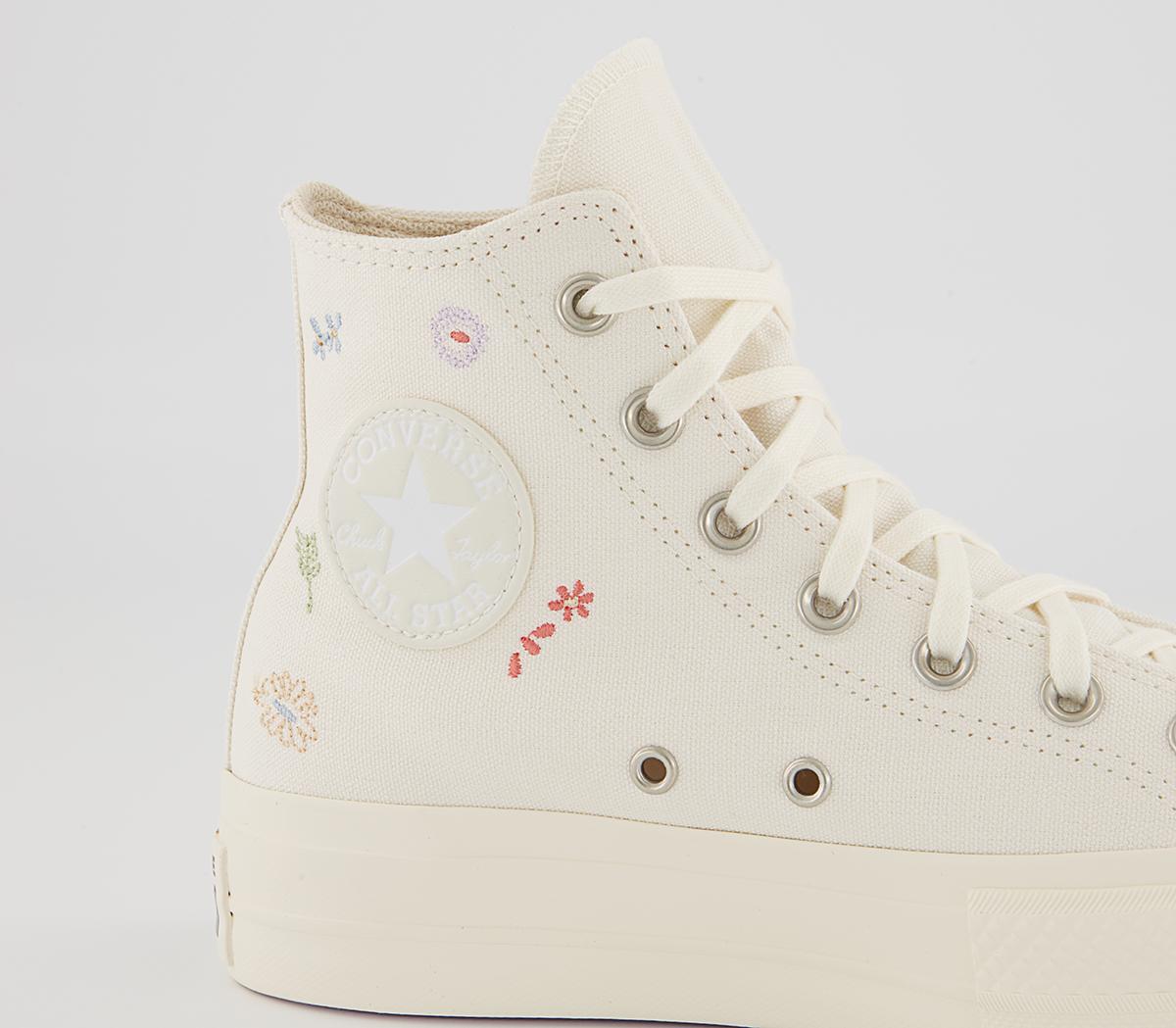 Converse All Star Lift Hi Platform Trainers Converse All Star Lift Hi Platform Trainers Egret Multi Egret