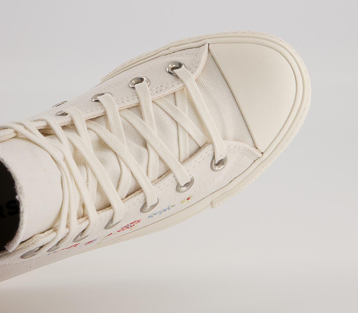 Converse All Star Lift Hi Platform Trainers Converse All Star Lift Hi Platform Trainers Egret Multi Egret