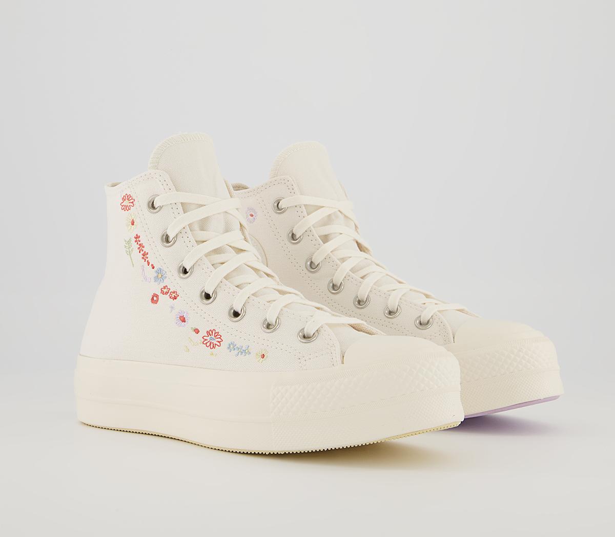 Converse All Star Lift Hi Platform Trainers Converse All Star Lift Hi Platform Trainers Egret Multi Egret