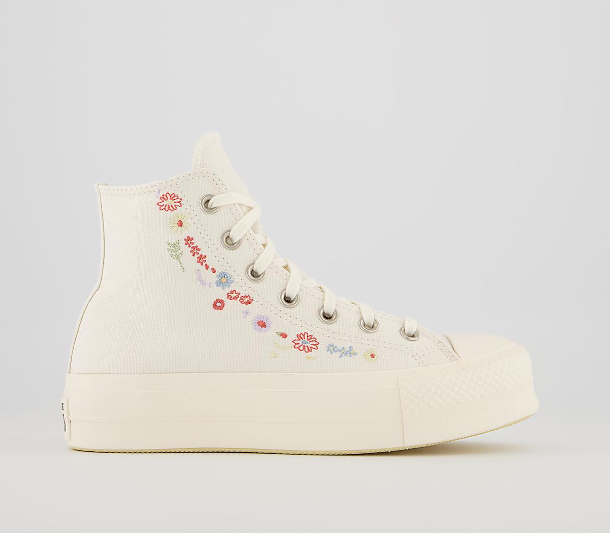 Converse All Star Lift Hi Platform Trainers Converse All Star Lift Hi Platform Trainers Egret Multi Egret