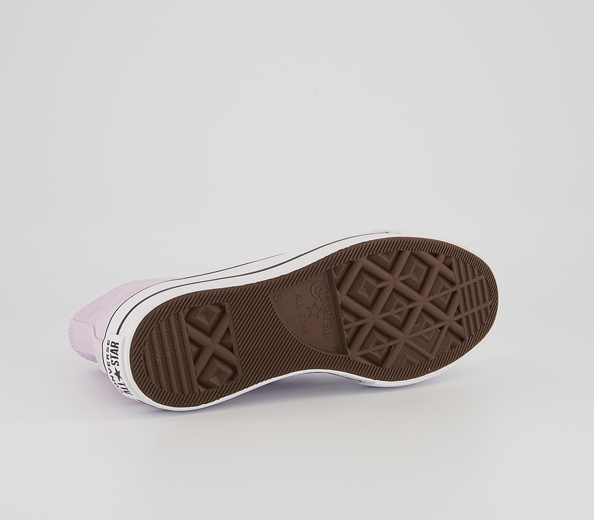 Converse All Star Lift Hi Platform Trainers Converse All Star Lift Hi Platform Trainers Pale Amethyst White