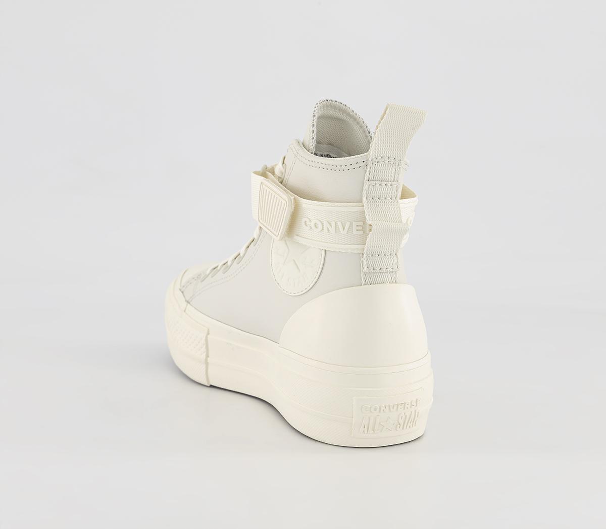 Converse All Star Lift Hi Platform Trainers Converse All Star Lift Hi Platform Trainers Vintage White Egret Egret