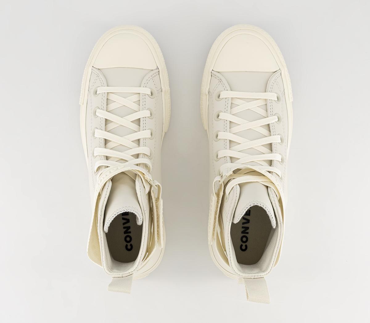 Converse All Star Lift Hi Platform Trainers Converse All Star Lift Hi Platform Trainers Vintage White Egret Egret
