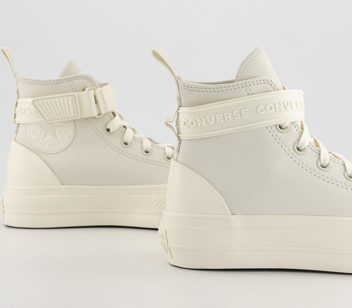 Converse All Star Lift Hi Platform Trainers Converse All Star Lift Hi Platform Trainers Vintage White Egret Egret