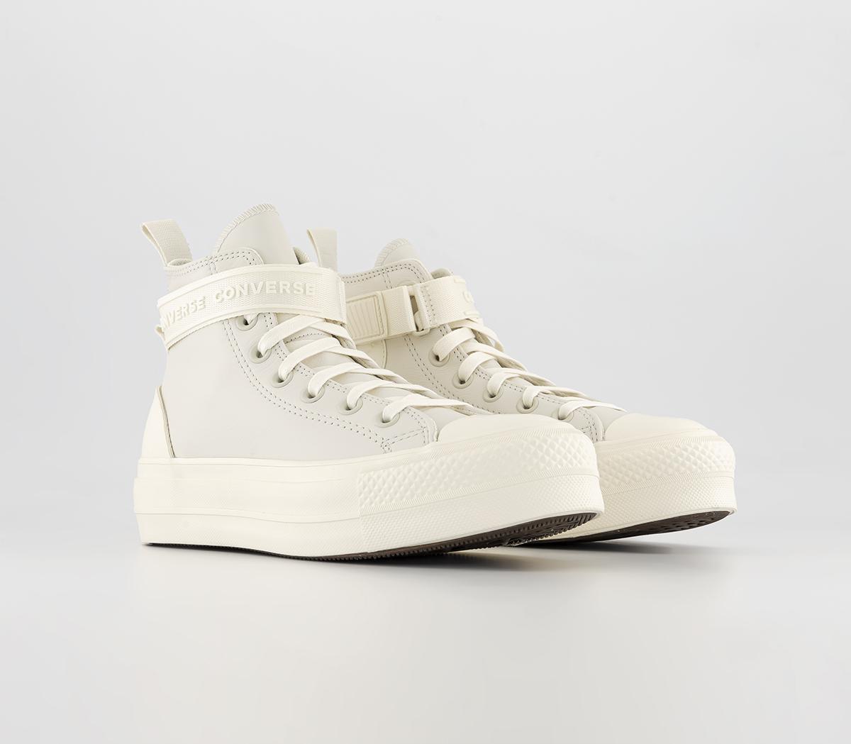 Converse All Star Lift Hi Platform Trainers Converse All Star Lift Hi Platform Trainers Vintage White Egret Egret