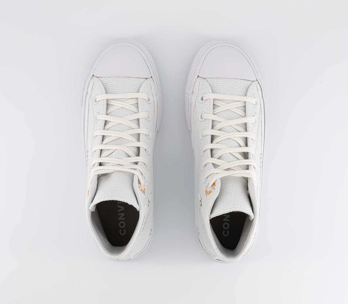 ConverseAll Star Lift Hi Platform Trainers ConverseAll Star Lift Hi Platform TrainersWhite Moonstone Violet Mouse