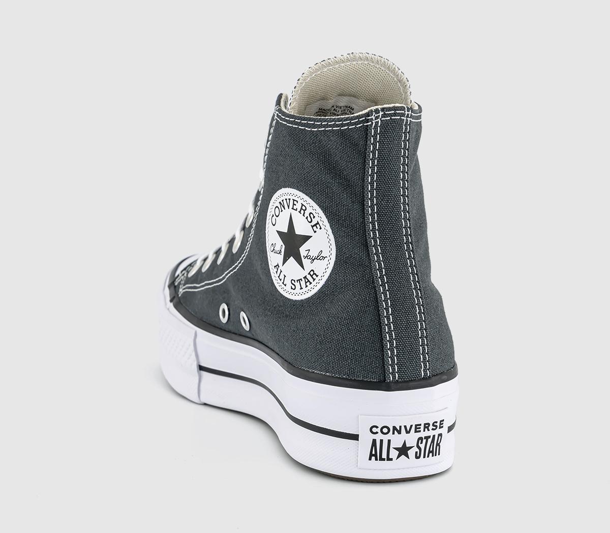 ConverseAll Star Lift Hi Trainers Secret Pines White Black