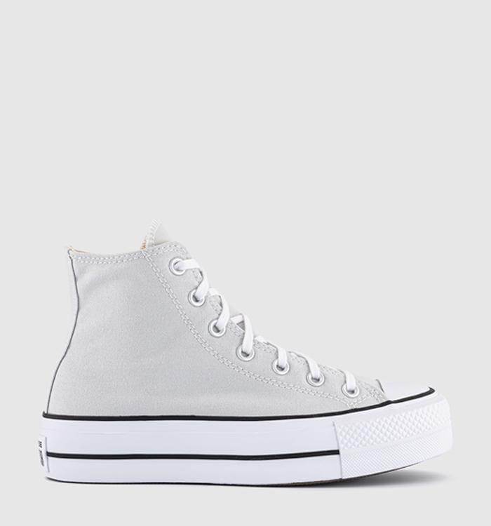 Converse All Star Lift Hi Trainers Barely Grey White Black