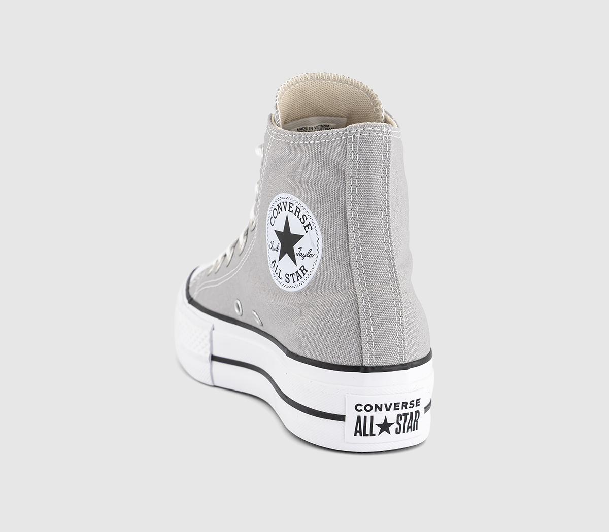 ConverseAll Star Lift Hi Platform TrainersGrey Area White Black