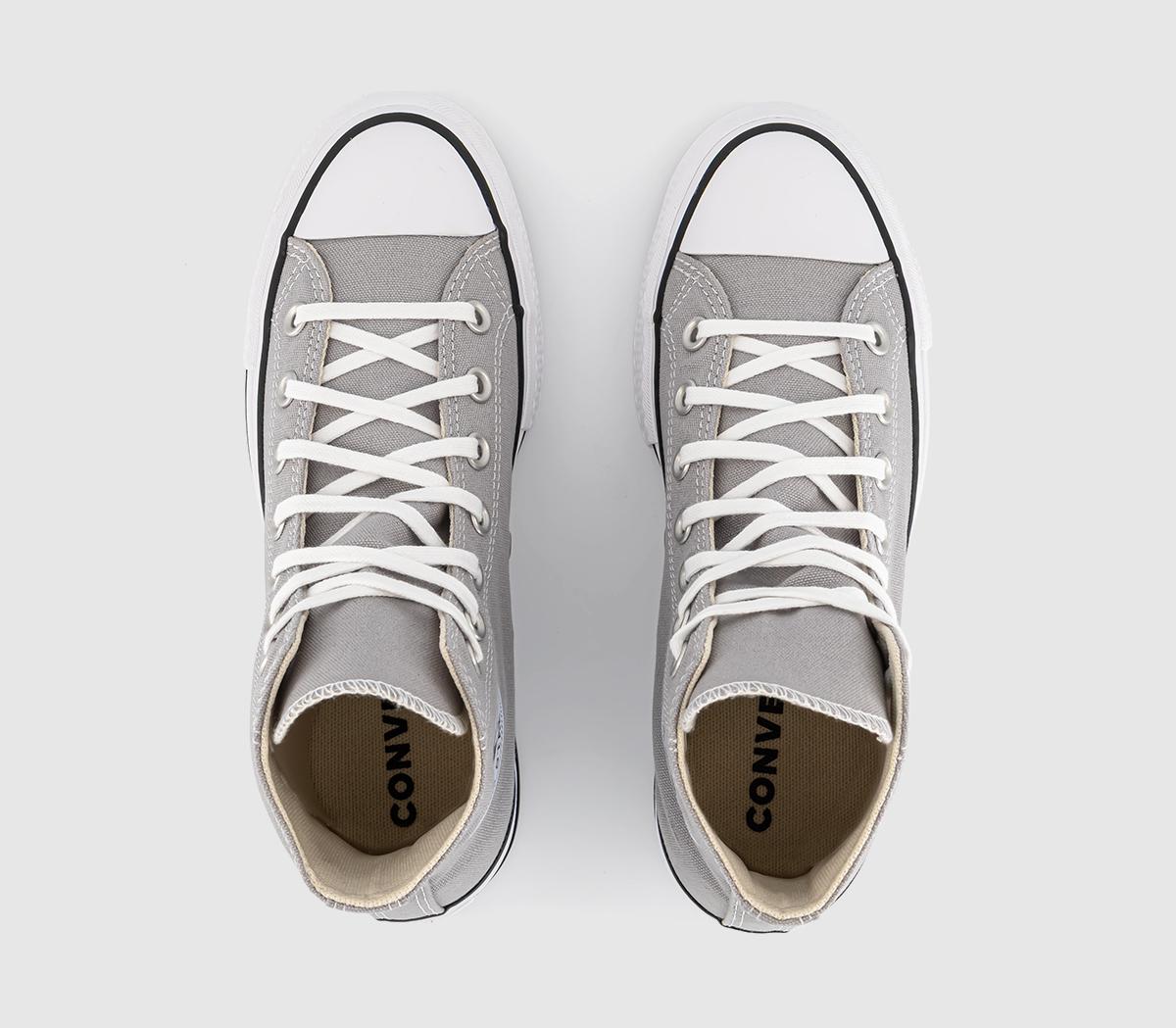 ConverseAll Star Lift Hi Platform TrainersGrey Area White Black
