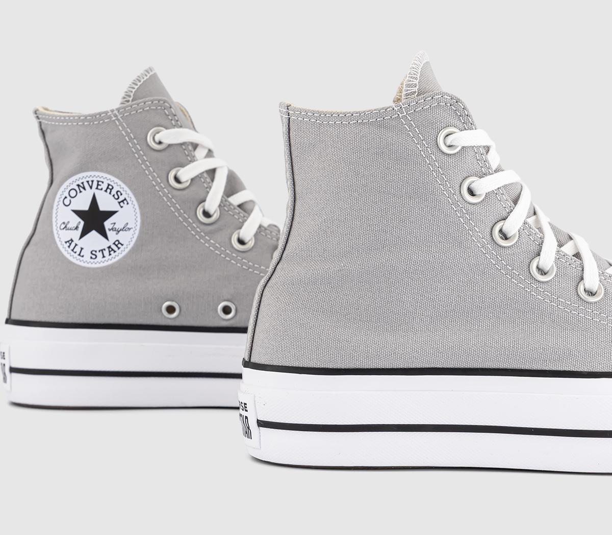 ConverseAll Star Lift Hi Platform TrainersGrey Area White Black