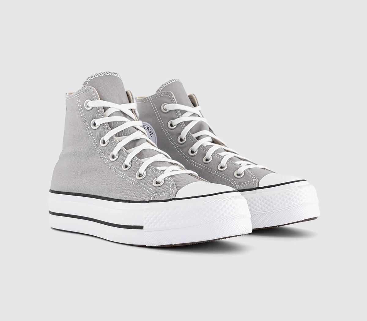 ConverseAll Star Lift Hi Platform TrainersGrey Area White Black