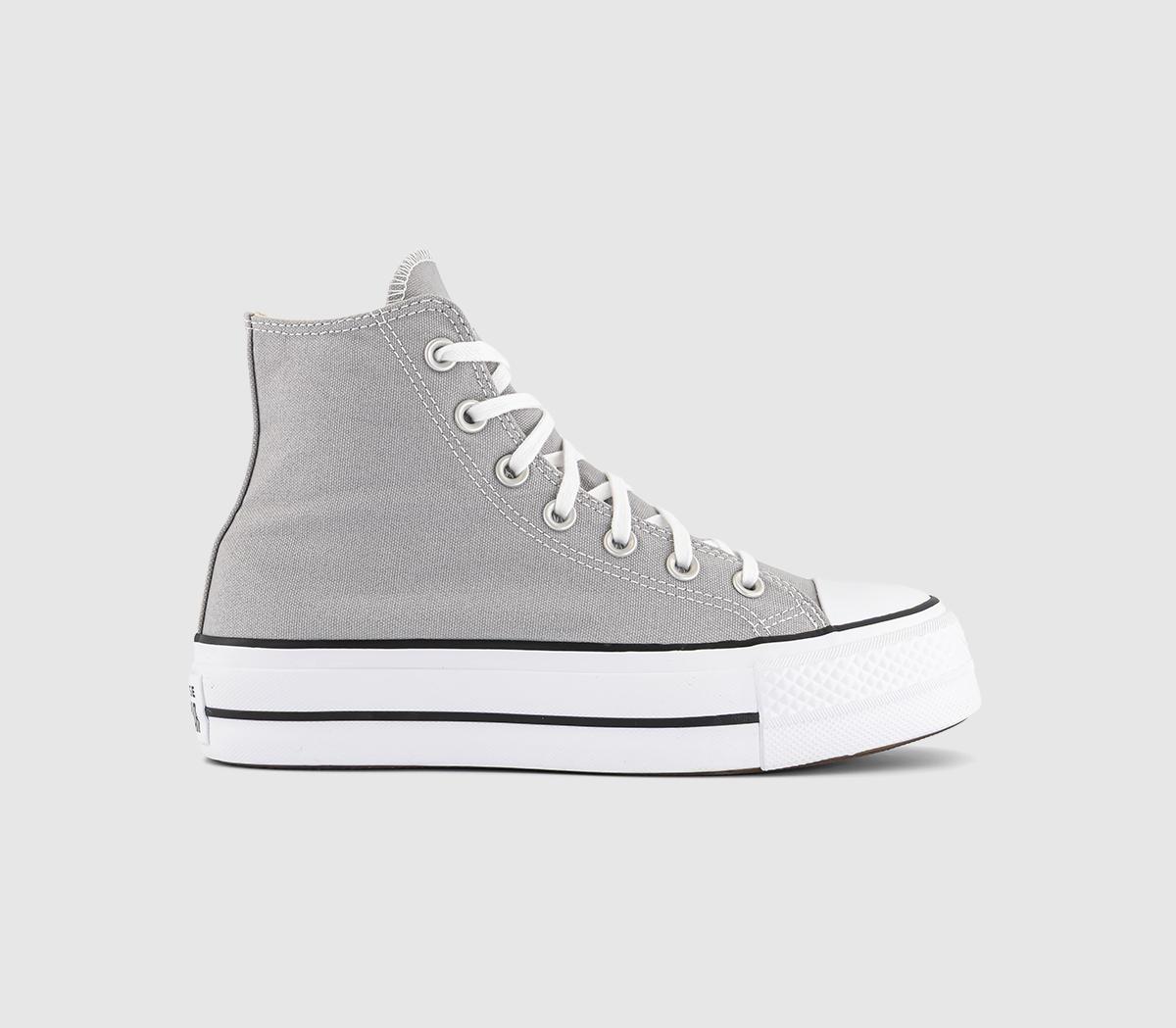 ConverseAll Star Lift Hi Platform TrainersGrey Area White Black