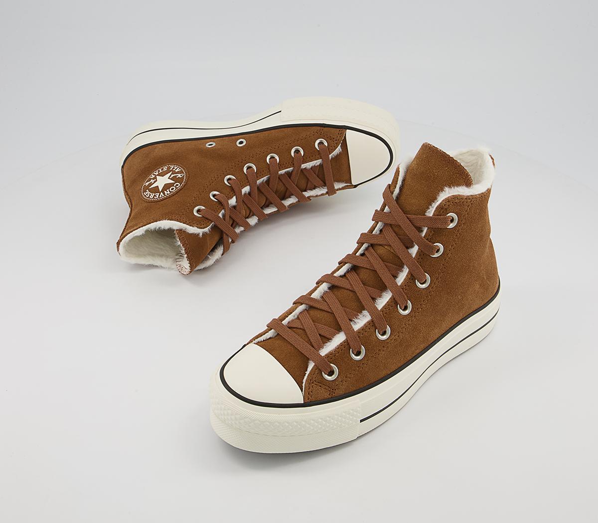 Converse All Star Lift Hi Platform Trainers Converse All Star Lift Hi Platform Trainers Clove Brown Egret Black