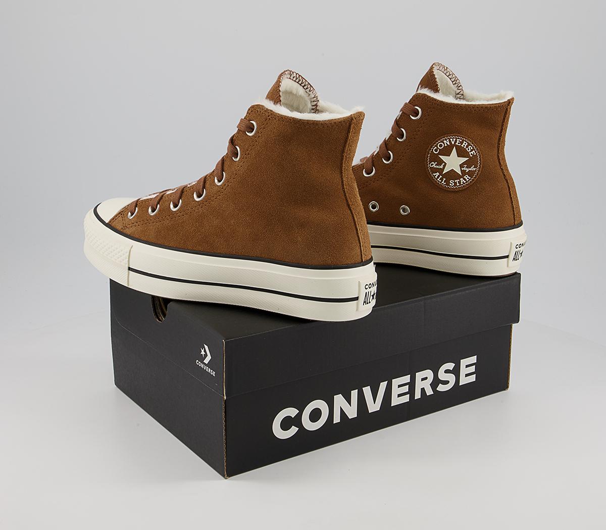 Converse All Star Lift Hi Platform Trainers Converse All Star Lift Hi Platform Trainers Clove Brown Egret Black