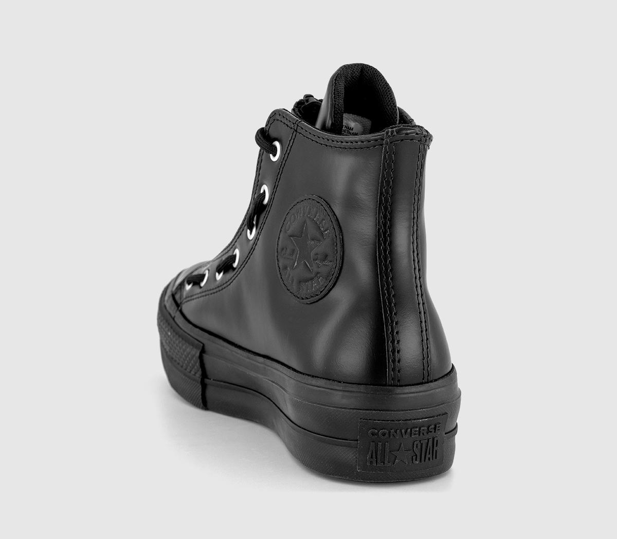 Converse All Star Lift Hi Trainers Converse All Star Lift Hi Trainers Black Total Eclipse Black