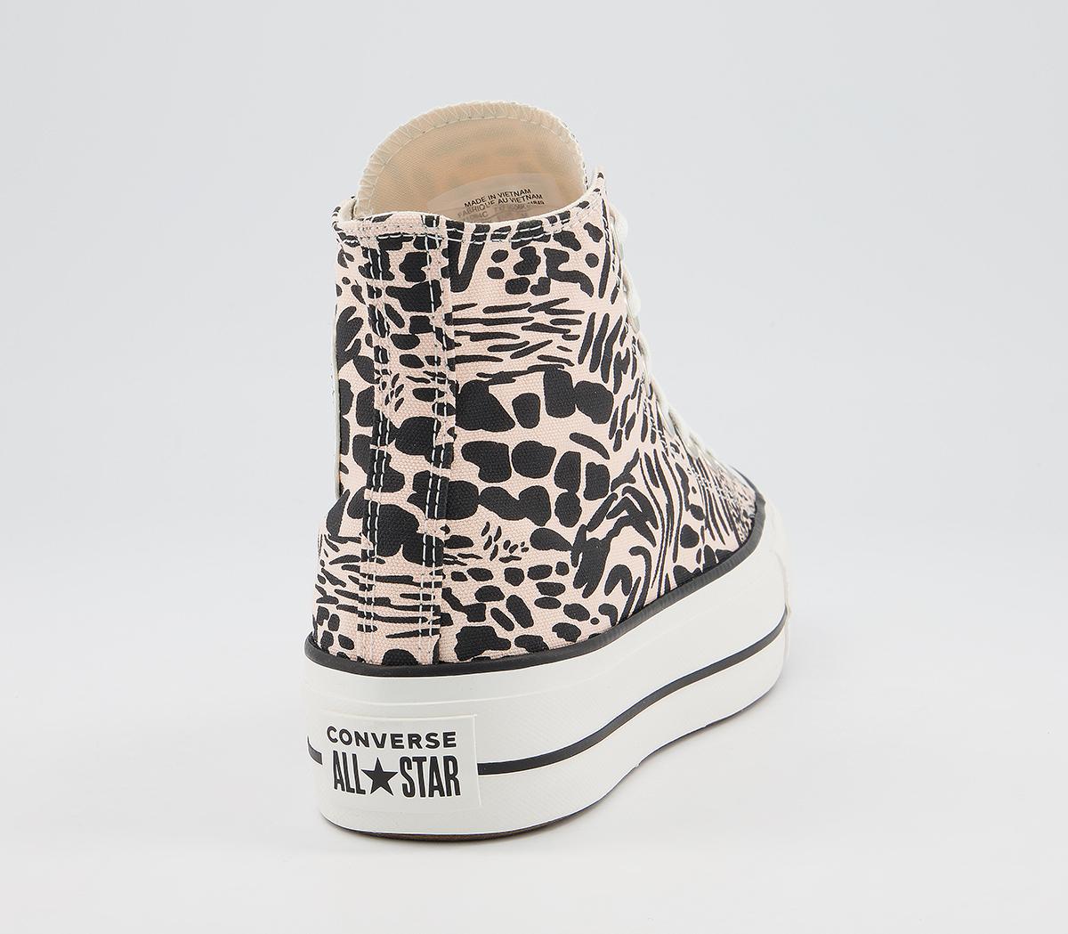 ConverseAll Star Lift Hi TrainersCrimson Tint Animal Black