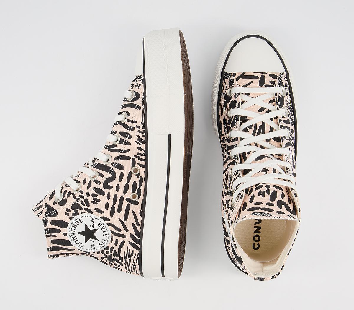ConverseAll Star Lift Hi TrainersCrimson Tint Animal Black