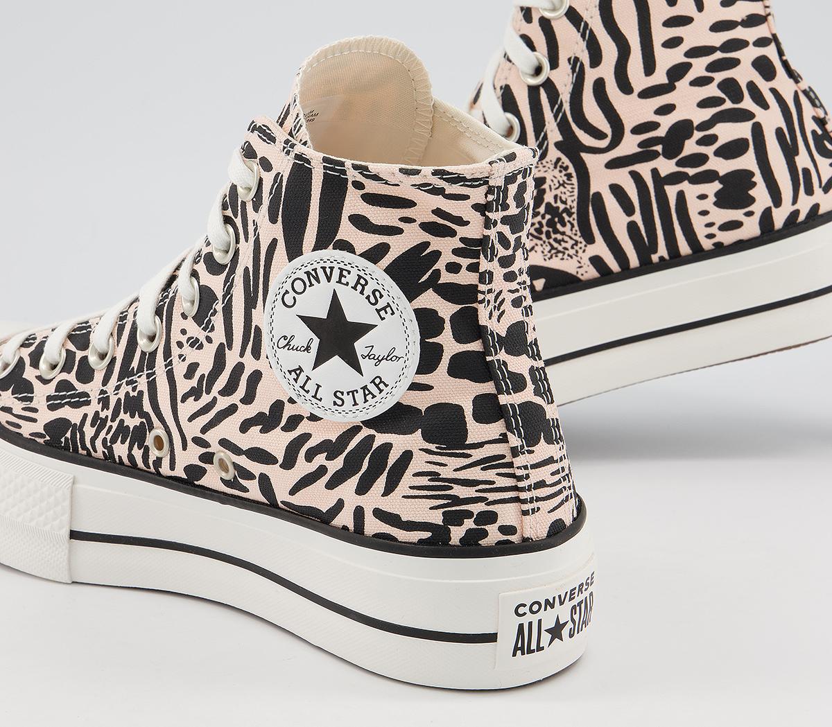 ConverseAll Star Lift Hi TrainersCrimson Tint Animal Black