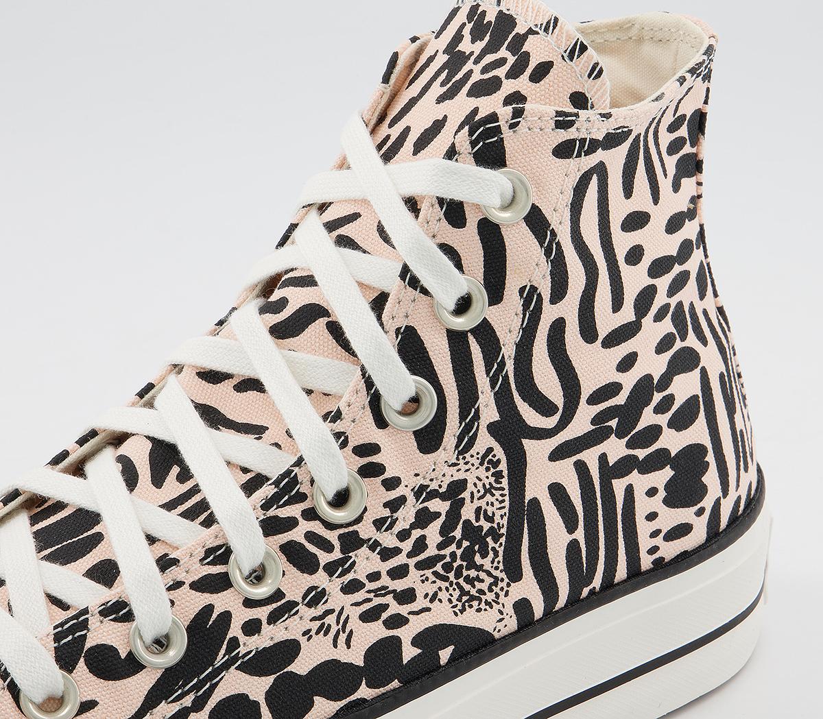 ConverseAll Star Lift Hi TrainersCrimson Tint Animal Black