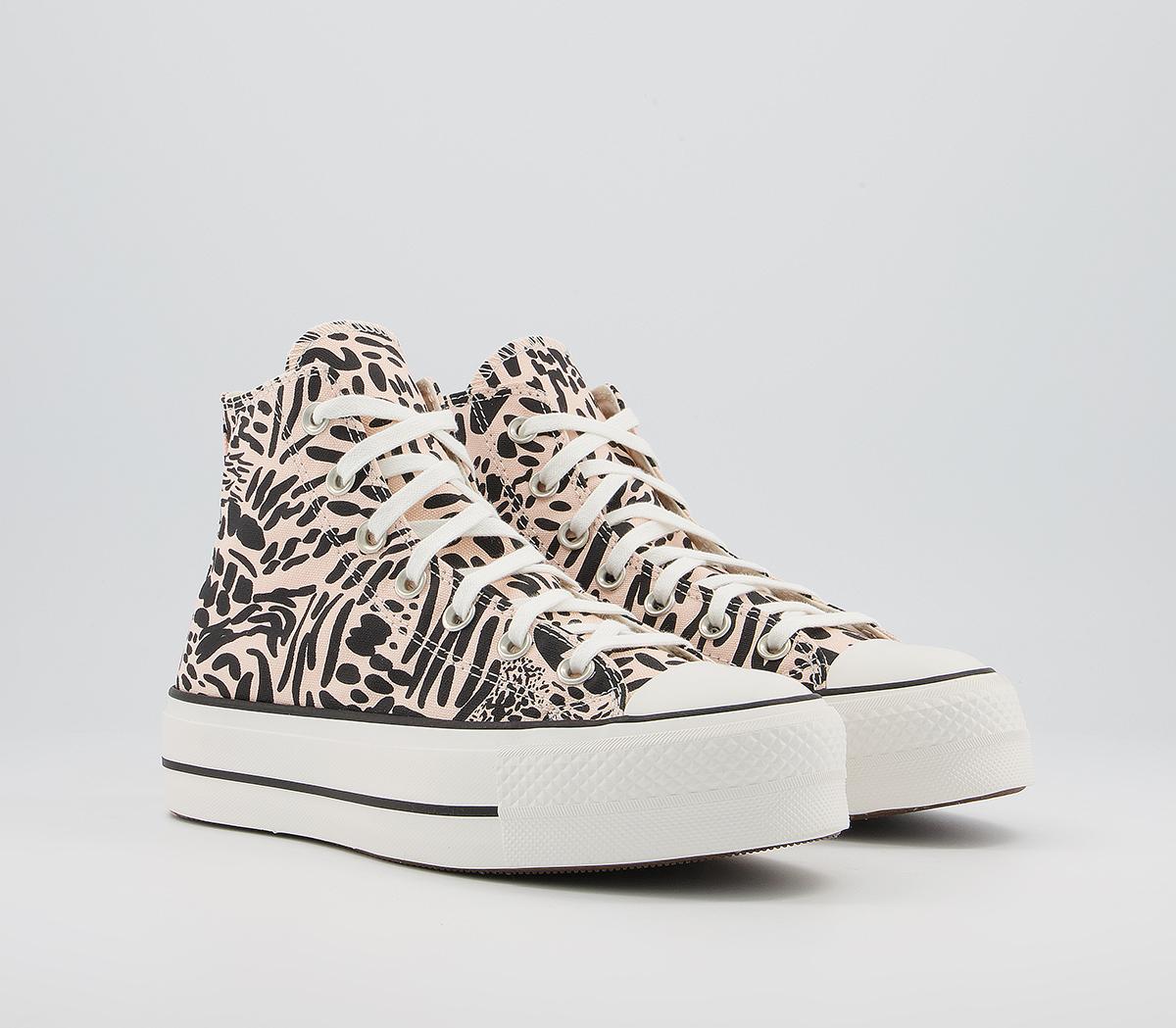ConverseAll Star Lift Hi TrainersCrimson Tint Animal Black