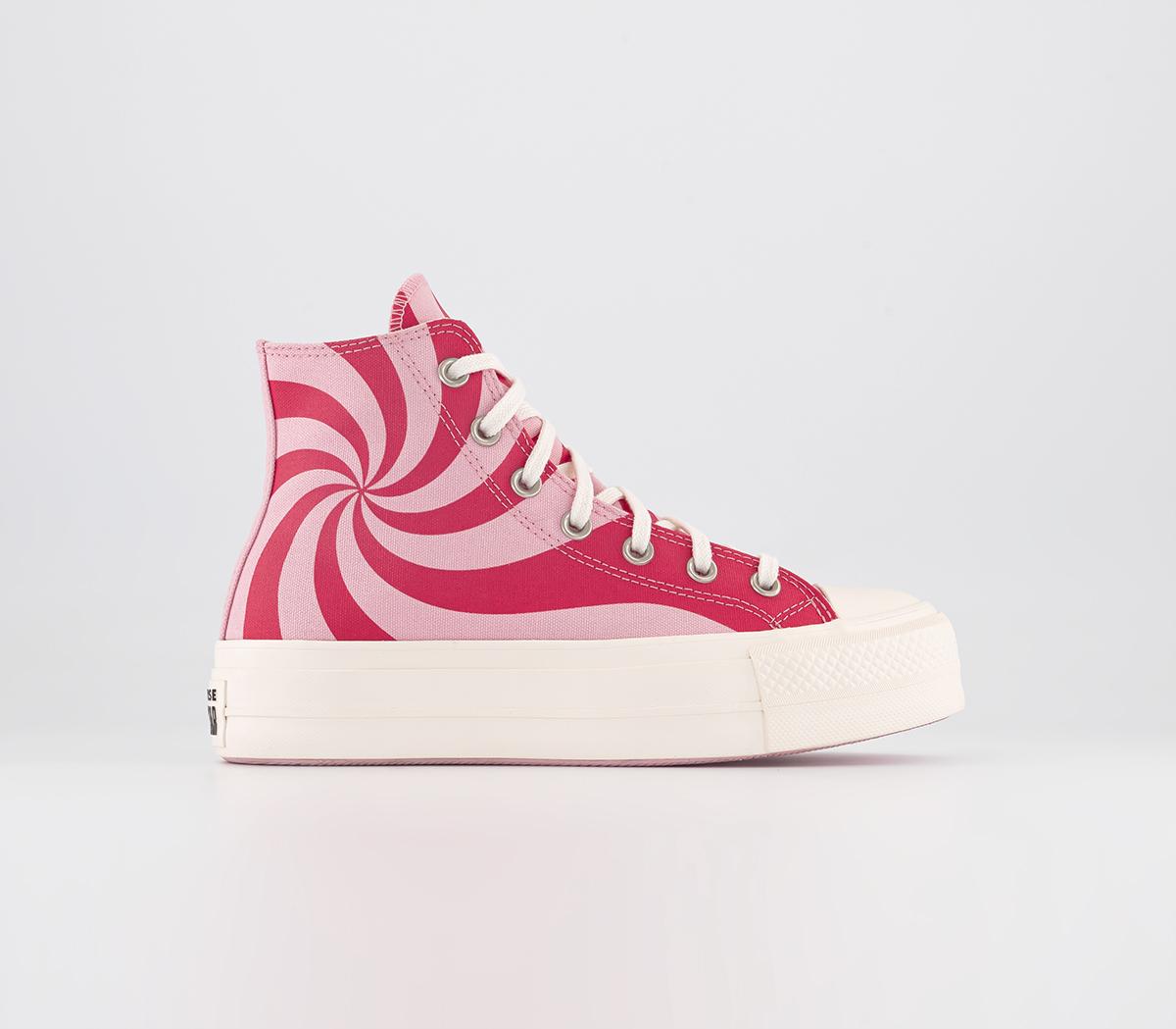 Platform store trainers pink