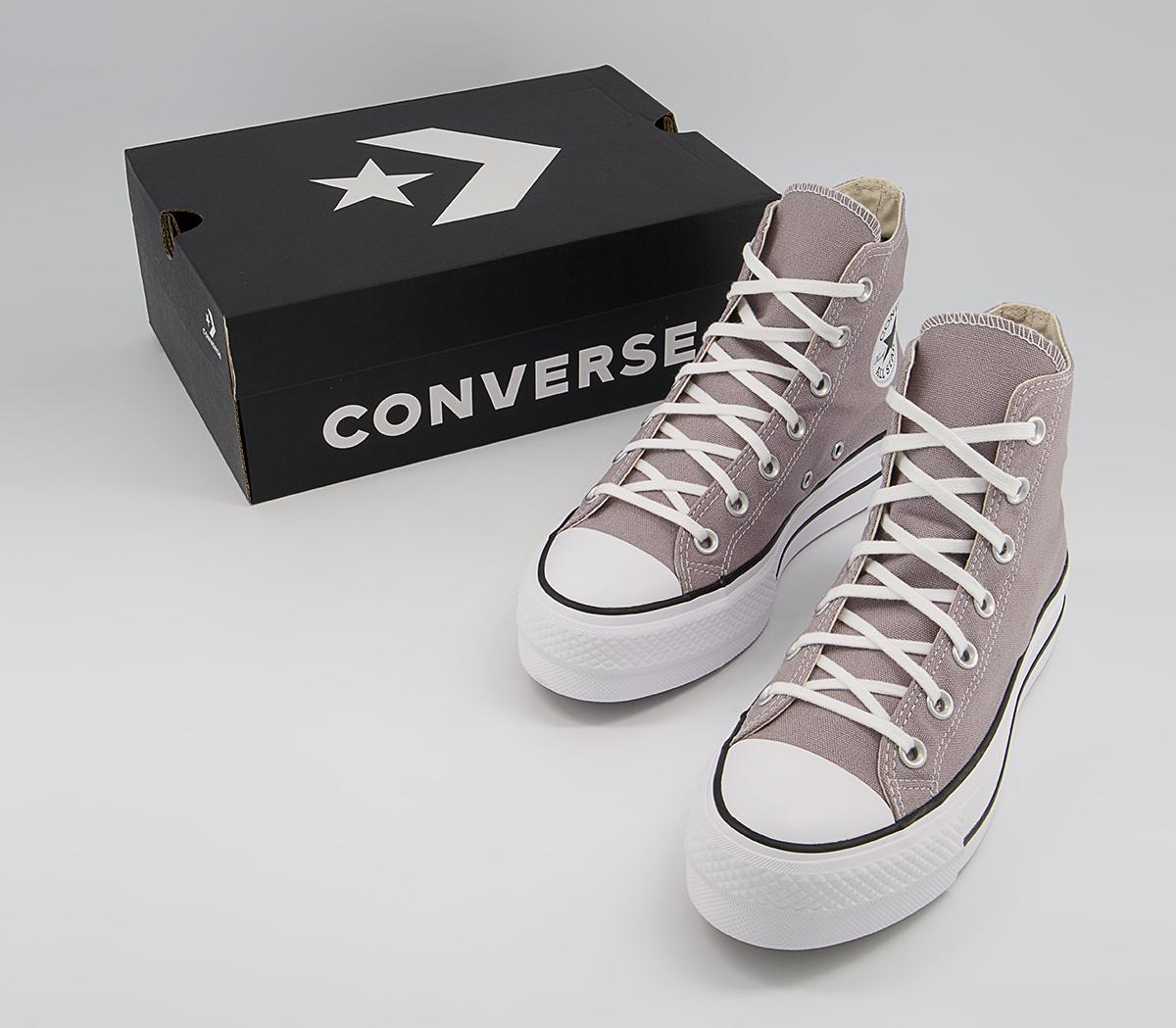 Converse All Star Lift Hi Platform Trainers Converse All Star Lift Hi Platform Trainers Vapour Mauve