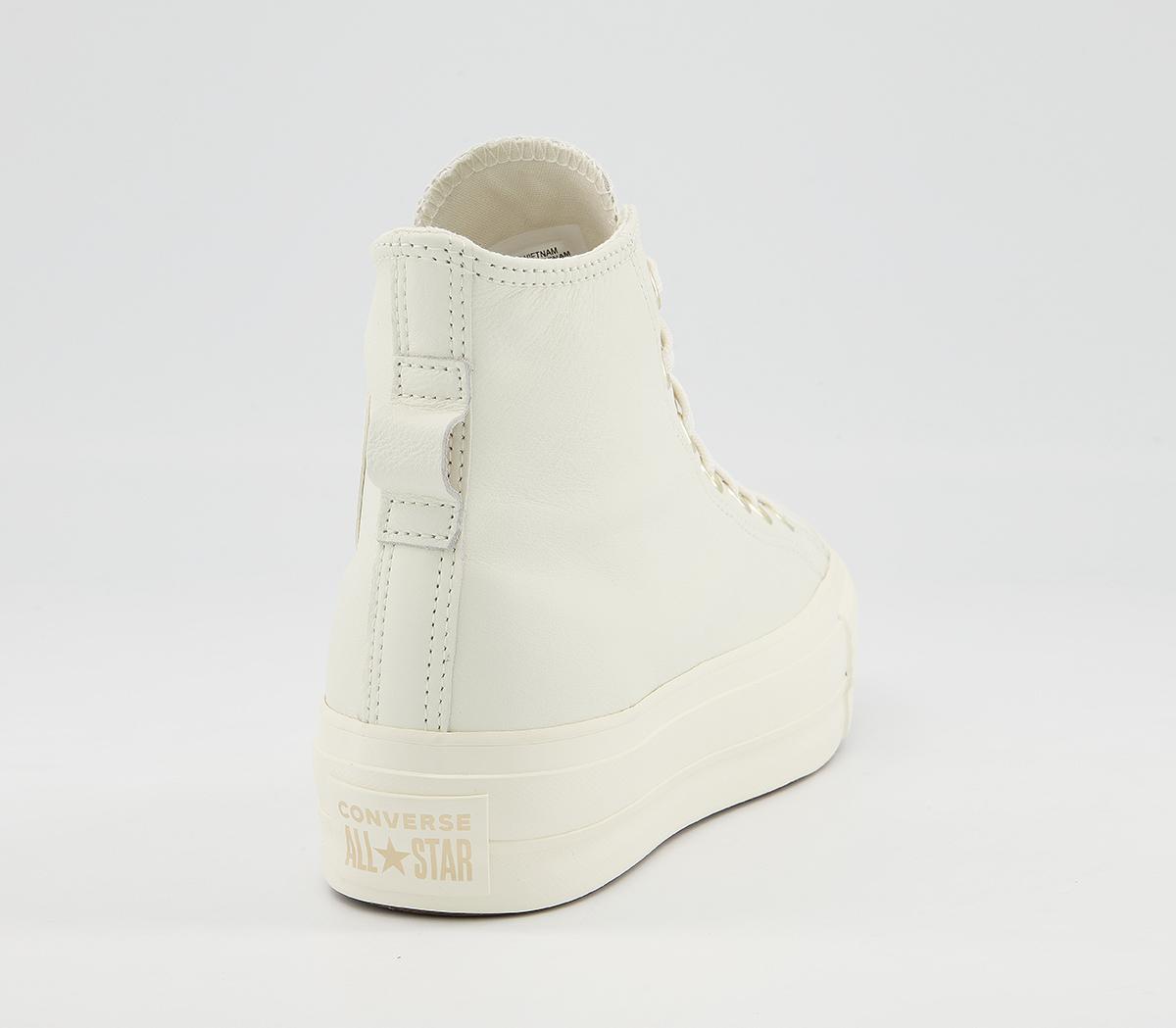 Converse All Star Lift Hi Platform Trainers Converse All Star Lift Hi Platform Trainers Beige Cream