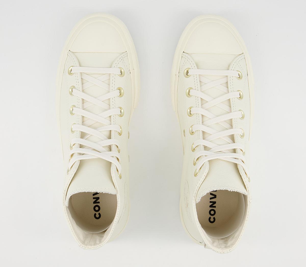 Converse All Star Lift Hi Platform Trainers Converse All Star Lift Hi Platform Trainers Beige Cream