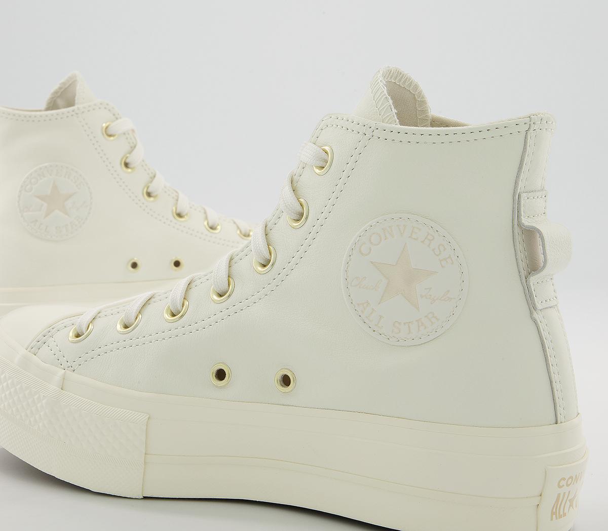 Converse All Star Lift Hi Platform Trainers Converse All Star Lift Hi Platform Trainers Beige Cream