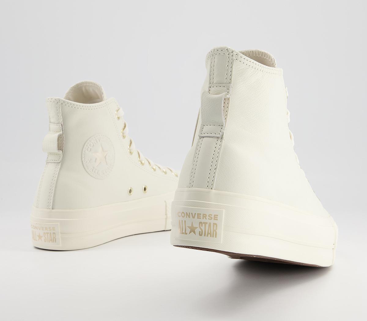 Converse All Star Lift Hi Platform Trainers Converse All Star Lift Hi Platform Trainers Beige Cream