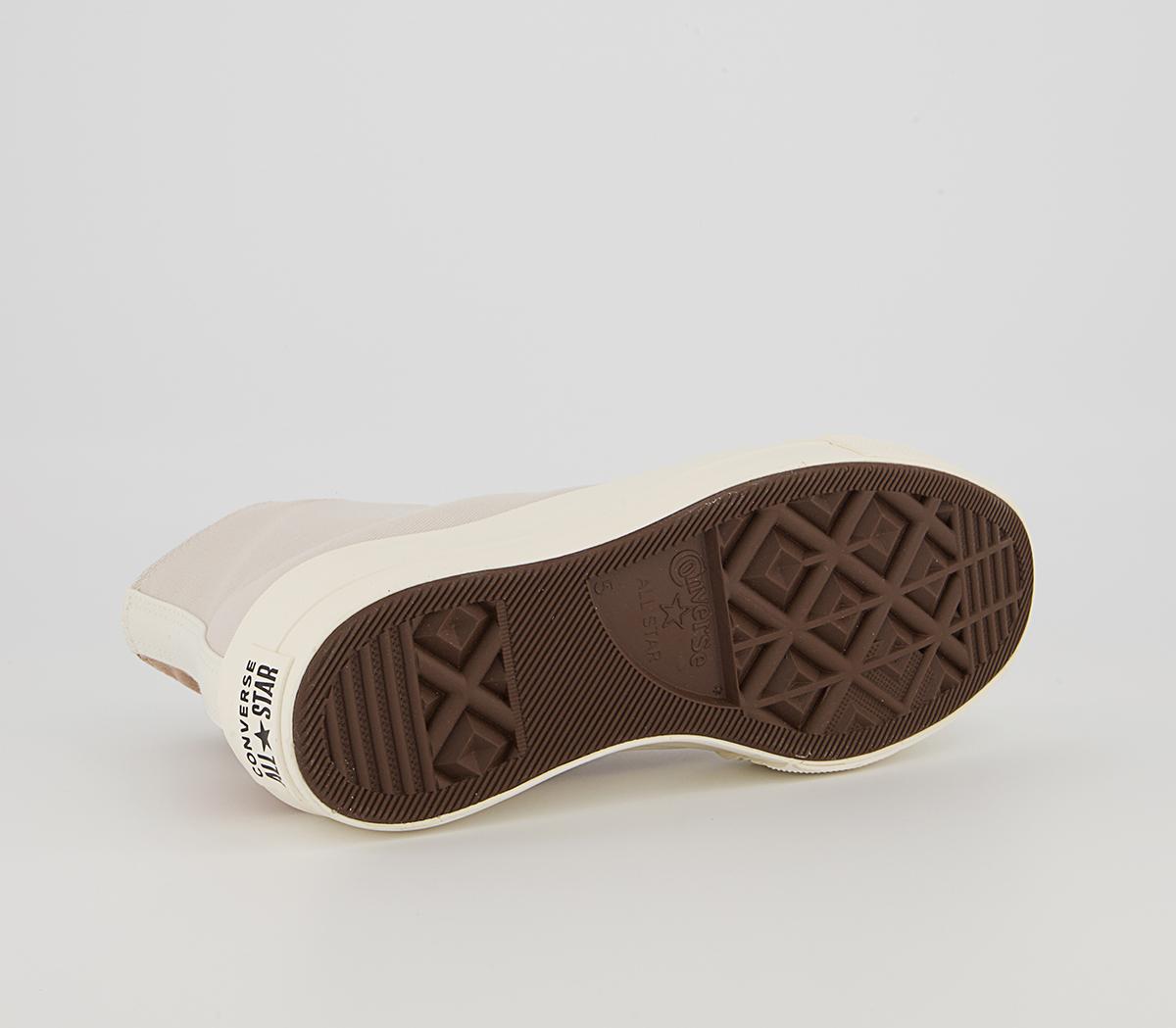 Converse All Star Lift Hi Platform Trainers Converse All Star Lift Hi Platform Trainers Hemp Desert Sand Egret
