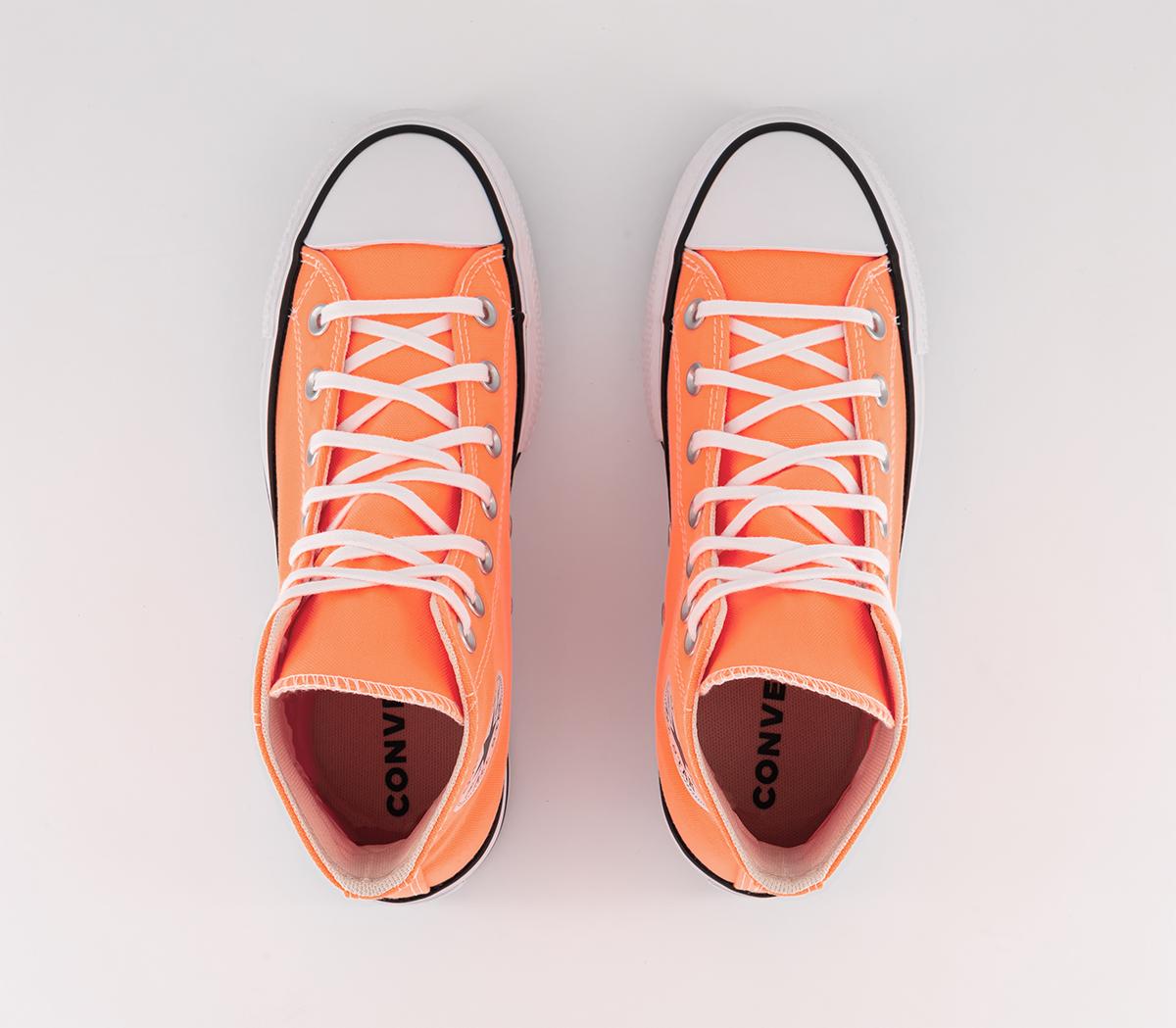 ConverseAll Star Lift Hi Platform TrainersPeach Beam Black White