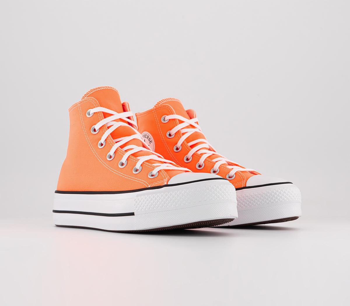 ConverseAll Star Lift Hi Platform TrainersPeach Beam Black White