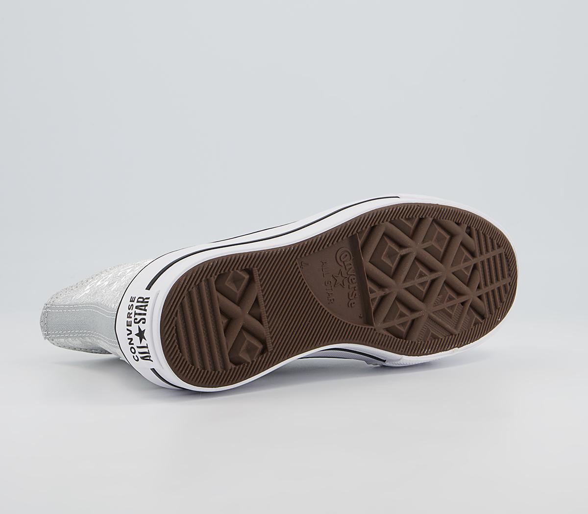 Converse All Star Lift Hi Platform Trainers Converse All Star Lift Hi Platform Trainers Silver Black White Leopard