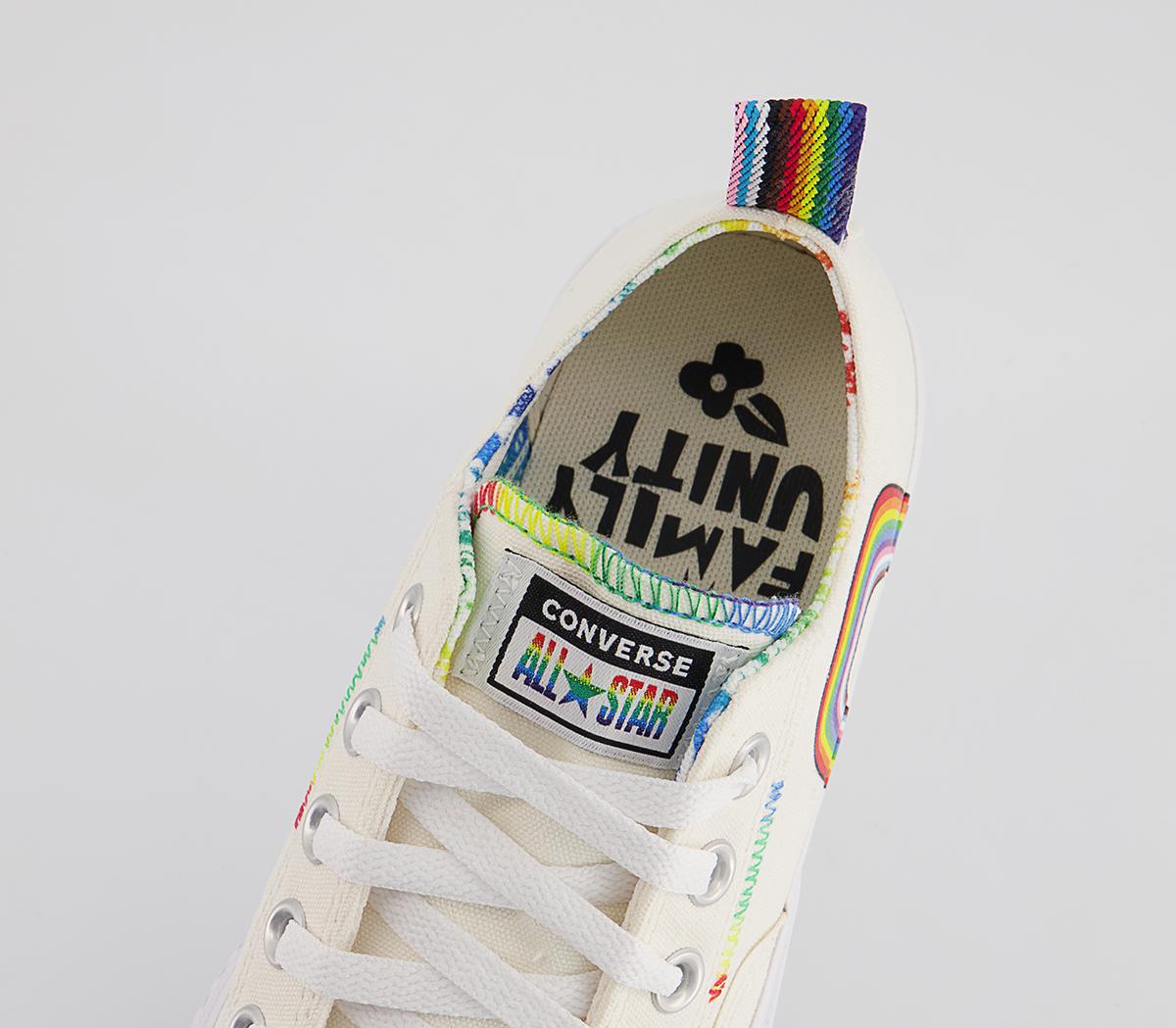 Converse All Star Lift Hi Trainers Converse All Star Lift Hi Trainers Egret Pride Multi