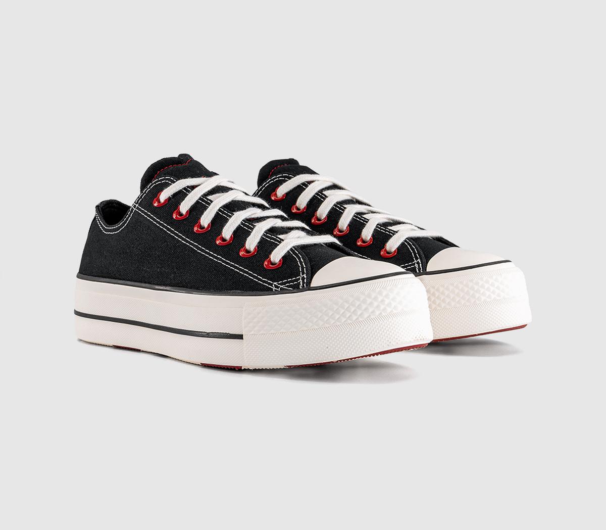 ConverseAll Star Lift Low TrainersHeart Black Egret