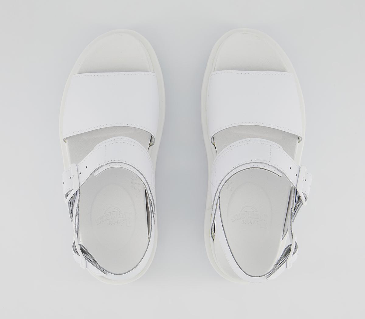 Dr. Martens Voss Sandals Dr. Martens Voss Sandals White Hydro Mono