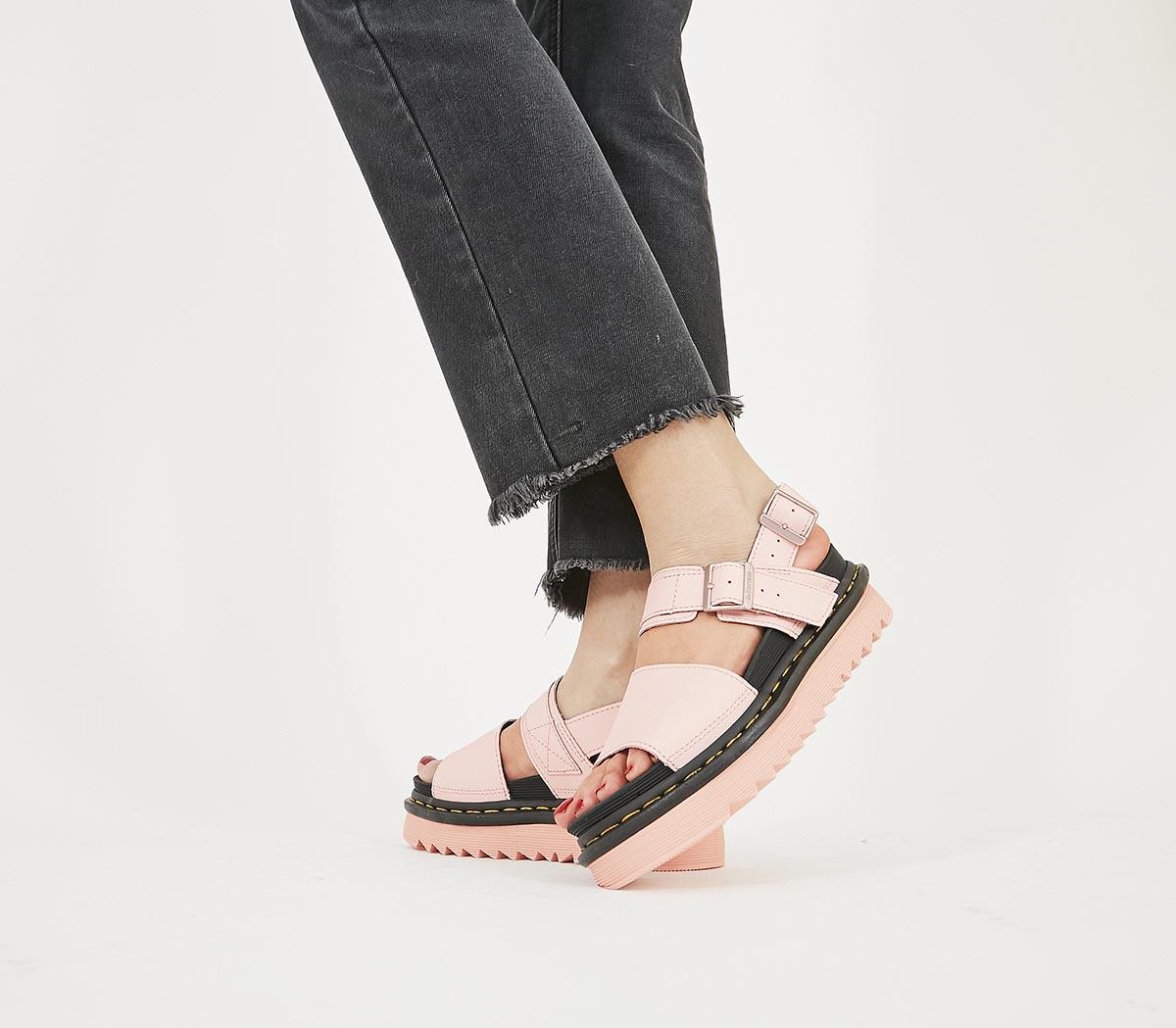 Pink dr marten shop sandals